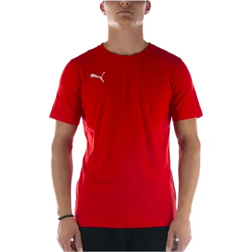 Teamgoal 23 Casuals Tee Rotes T-Shirt , Herren, Größe: S - Puma - Modalova