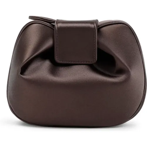 Braune Satin Clutch Tasche - Gabriela Hearst - Modalova