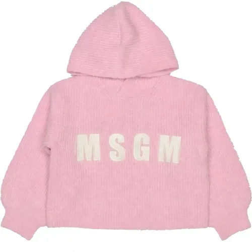 Rosa Kapuzenpullover für Frauen und Mädchen - MSGM - Modalova