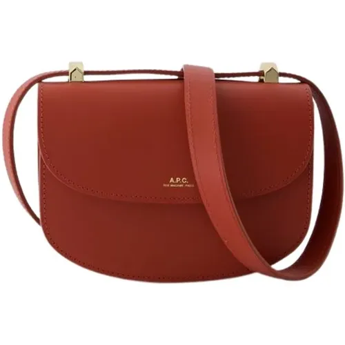 Mini Crossbody Tasche - Leder - Rot,Geneve Crossbody Tasche - A.P.C. - Modalova