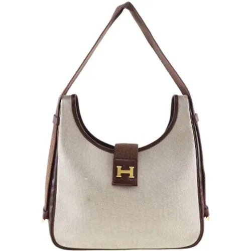 Pre-owned Canvas shoulder-bags , female, Sizes: ONE SIZE - Hermès Vintage - Modalova
