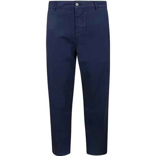 Cotton Military Chino Trousers , male, Sizes: W32, W34, W30 - Universal Works - Modalova