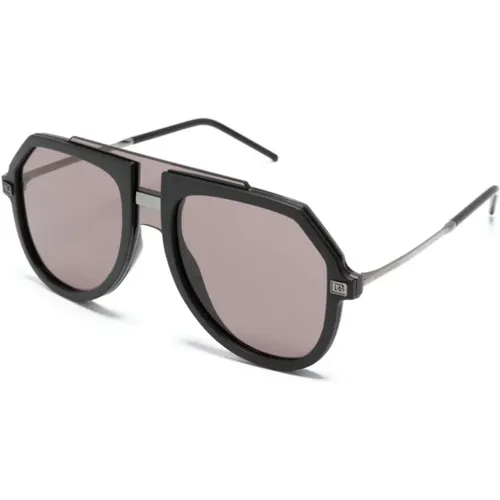 Schwarze Sonnenbrille mit Original-Etui,Stylische Sonnenbrille - Dolce & Gabbana - Modalova