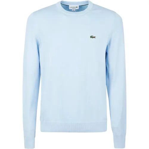 Hellblaues Baumwoll-Sweatshirt - Lacoste - Modalova