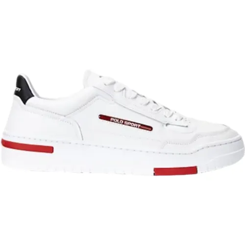 Weiße Court Ps300 Leder Sneakers , Herren, Größe: 40 EU - Polo Ralph Lauren - Modalova