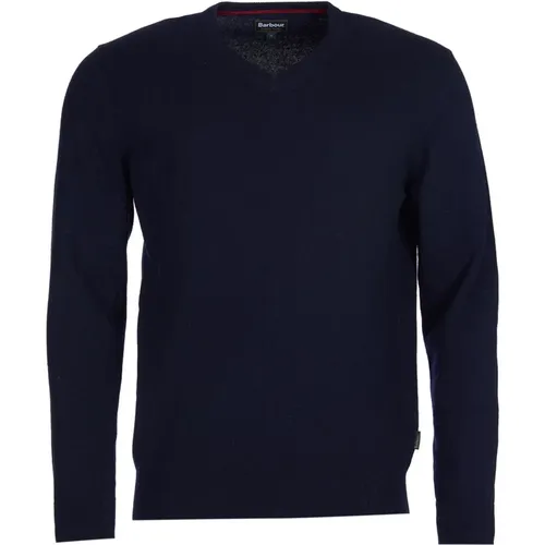 V-Neck Knit Sweater , male, Sizes: S, M - Barbour - Modalova