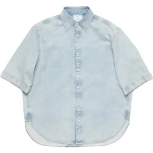 Blaue Jeansbluse mit Knöpfen - Acne Studios - Modalova