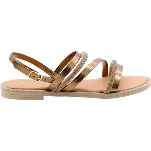Chic Flat Sandals for Summer , female, Sizes: 3 UK, 8 UK - Scapa - Modalova