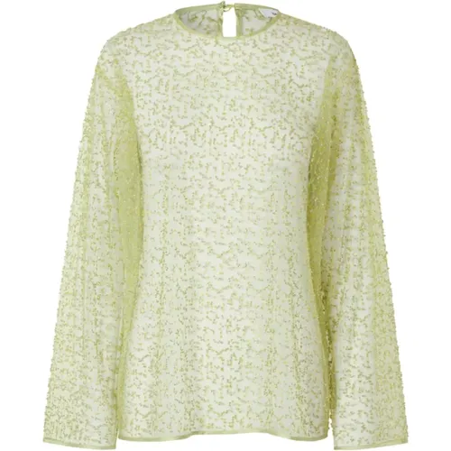 Green Blouses Samally Style , female, Sizes: S, M - Samsøe Samsøe - Modalova