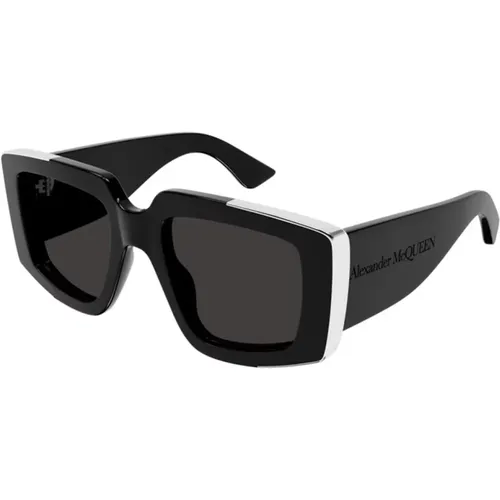 Grey Sunglasses Am0446S 001 , female, Sizes: 51 MM - alexander mcqueen - Modalova