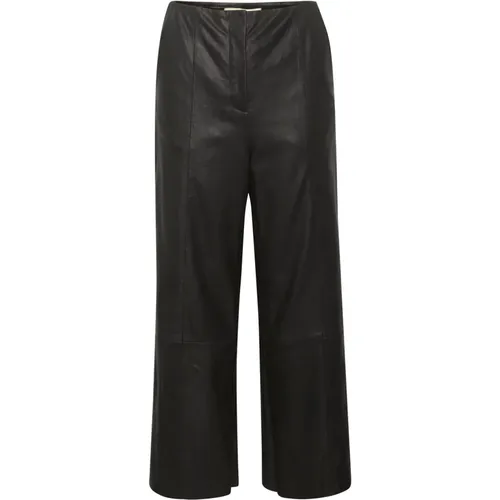 Leather Pants Slolicia Style , female, Sizes: S - Soaked in Luxury - Modalova