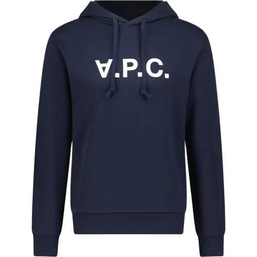 Logo Print Hoodie Stilvoller Komfort , Herren, Größe: L - A.P.C. - Modalova