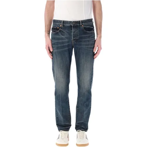 Slim Fit Dark Wash Jeans , male, Sizes: W32, W31 - Valentino Garavani - Modalova