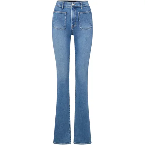 Hoch taillierte Skinny Flare Jeans - Veronica Beard - Modalova