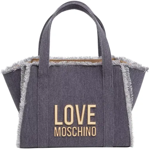 Logo Handbag with Adjustable Strap , female, Sizes: ONE SIZE - Love Moschino - Modalova