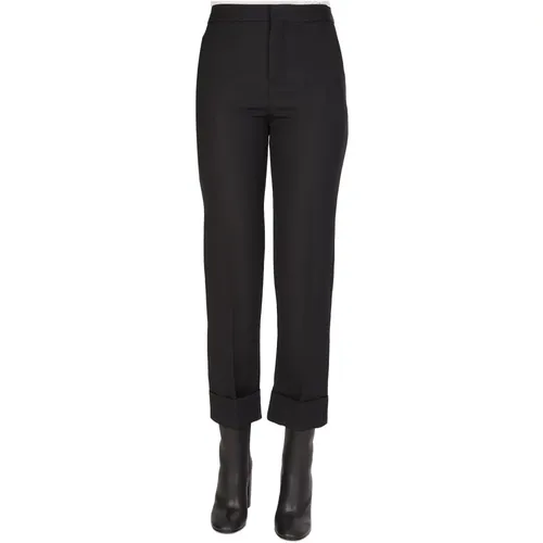 Pure Virgin Wool Trousers , female, Sizes: 2XS, XS, M, 3XS - Maison Margiela - Modalova