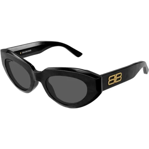 Schicke schwarze Sonnenbrille für Frauen,Gesungen - Balenciaga - Modalova