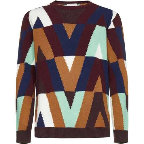 Wool And Cashmere Sweater , male, Sizes: M, L - Valentino - Modalova