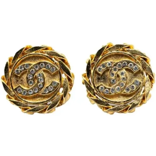 Pre-owned Metal earrings , female, Sizes: ONE SIZE - Chanel Vintage - Modalova