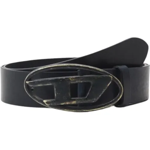 Oval D Logo Belt Blue , unisex, Sizes: 100 CM, 90 CM, 95 CM, 85 CM - Diesel - Modalova