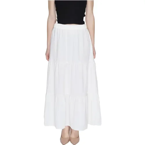 Midi Woven Skirt Spring/Summer Collection , female, Sizes: L, XS, S, M, XL - Jacqueline de Yong - Modalova