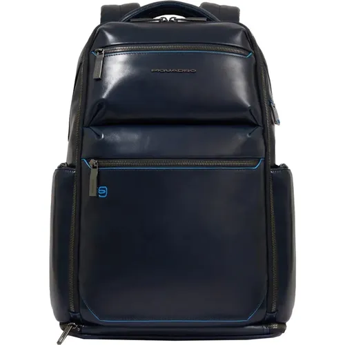 Blauer Rucksack , unisex, Größe: ONE Size - Piquadro - Modalova