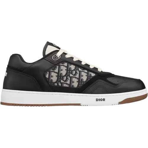 Leather Sneakers with Iconic Monogram , male, Sizes: 13 UK - Dior - Modalova
