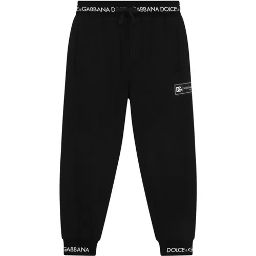Schwarze Mädchenhose,Trousers - Dolce & Gabbana - Modalova