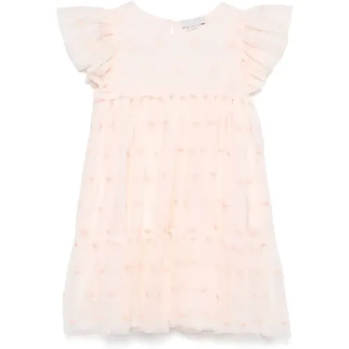 Rosa Stickerei Gewebtes Kleid - Stella Mccartney - Modalova