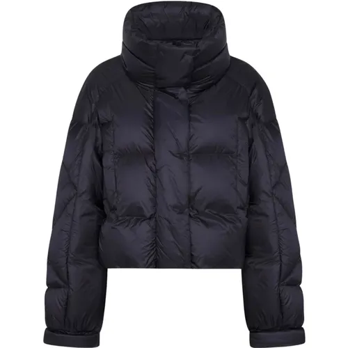 Schwarze Puffa Ring Jacke , Damen, Größe: M - BACON - Modalova