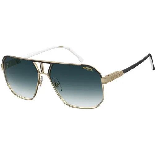 Schwarz Gold Dk Blau Getönte Sonnenbrille , Damen, Größe: 62 MM - Carrera - Modalova