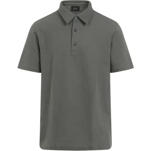 Grünes Polo Herren Casual Stil - Brioni - Modalova