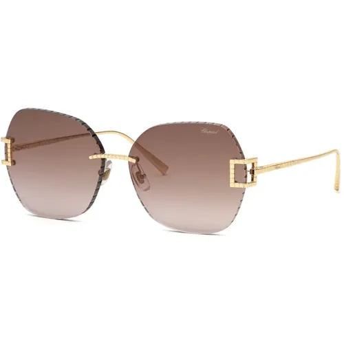 Stilvolle Sonnenbrille in Gold - Chopard - Modalova