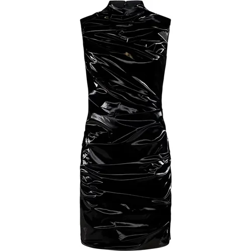 Draped Sleeveless Dress with Asymmetrical Pocket , female, Sizes: S, XS - alexander mcqueen - Modalova