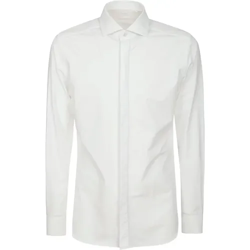 Weißes Hemd mit Kragen und Manschetten , Herren, Größe: XL - Xacus - Modalova