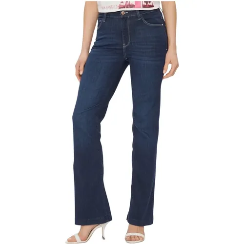 Bootcut Stretch Jeans - Blau , Damen, Größe: W25 - Guess - Modalova