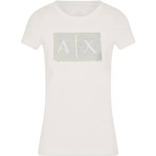 T-Shirts , female, Sizes: S - Armani Exchange - Modalova