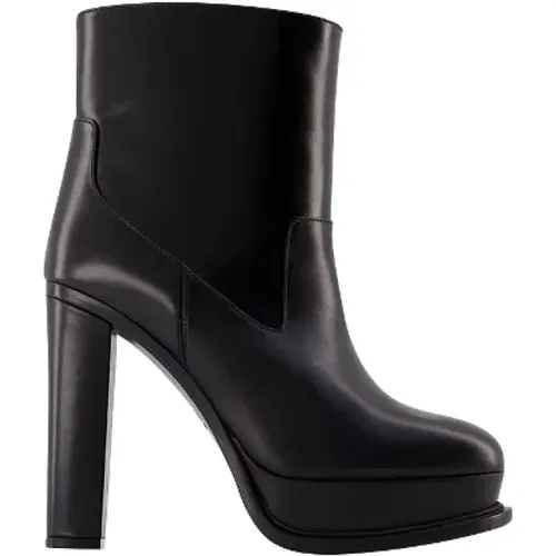 Leather boots , female, Sizes: 5 UK - alexander mcqueen - Modalova