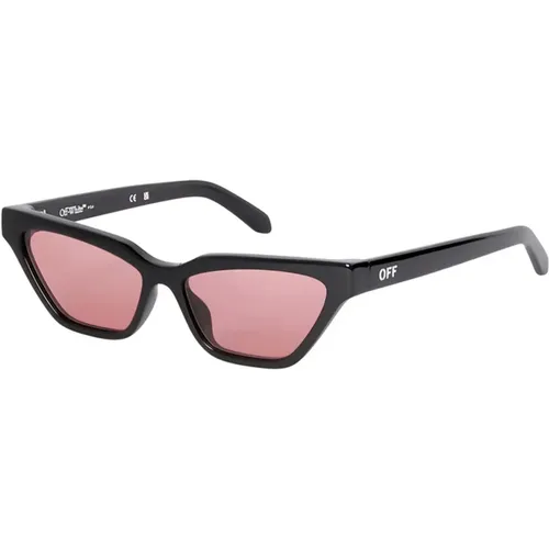 Frame Red Lens Sunglasses , female, Sizes: 56 MM - Off White - Modalova