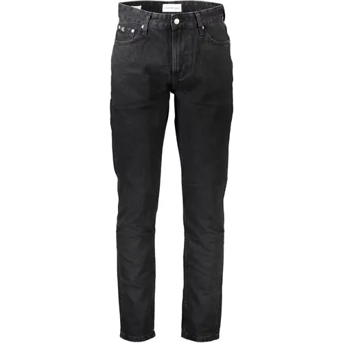 Schwarze Baumwolljeans & Hose , Herren, Größe: W30 L32 - Calvin Klein - Modalova