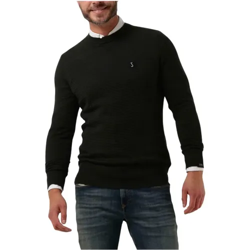 Herren Struktur Crew Pullover Grün , Herren, Größe: S - Butcher of Blue - Modalova