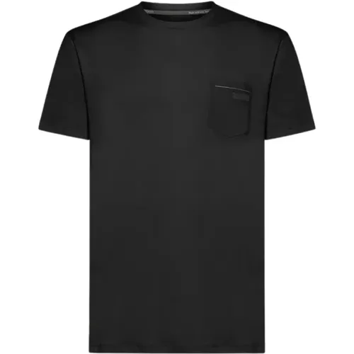 Rundhals T-shirt mit Tasche , Herren, Größe: XL - RRD - Modalova