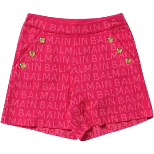 Logo Allover Shorts Balmain - Balmain - Modalova