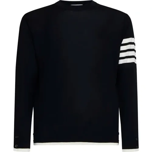 Bar Crew Neck Sweater , male, Sizes: M - Thom Browne - Modalova