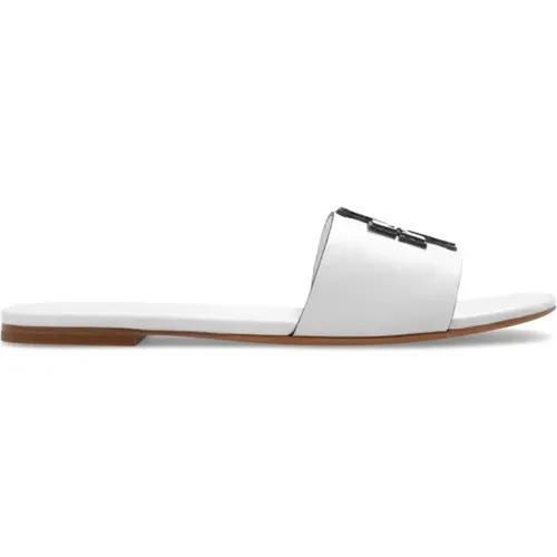 ‘Ines’ leather slides , female, Sizes: 2 1/2 UK - TORY BURCH - Modalova