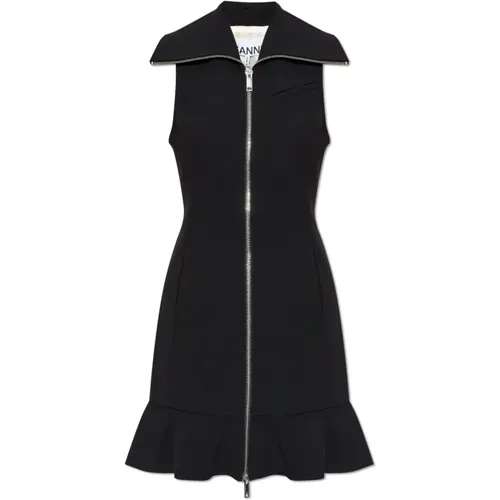 Kleid mit Rüschen , Damen, Größe: M - Ganni - Modalova