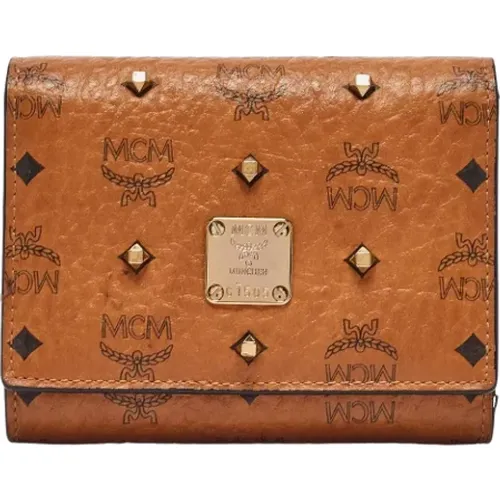 Pre-owned Canvas wallets , female, Sizes: ONE SIZE - MCM Pre-owned - Modalova