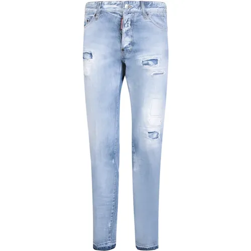 Ripped Jeans for Stylish Men , male, Sizes: M, S - Dsquared2 - Modalova