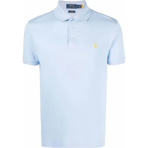 Cotton Blend Logo Polo Shirt , male, Sizes: L, M, S - Ralph Lauren - Modalova