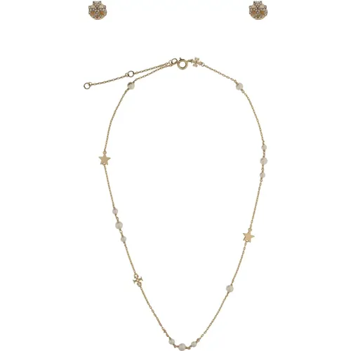 Set: earrings and necklace , female, Sizes: ONE SIZE - TORY BURCH - Modalova